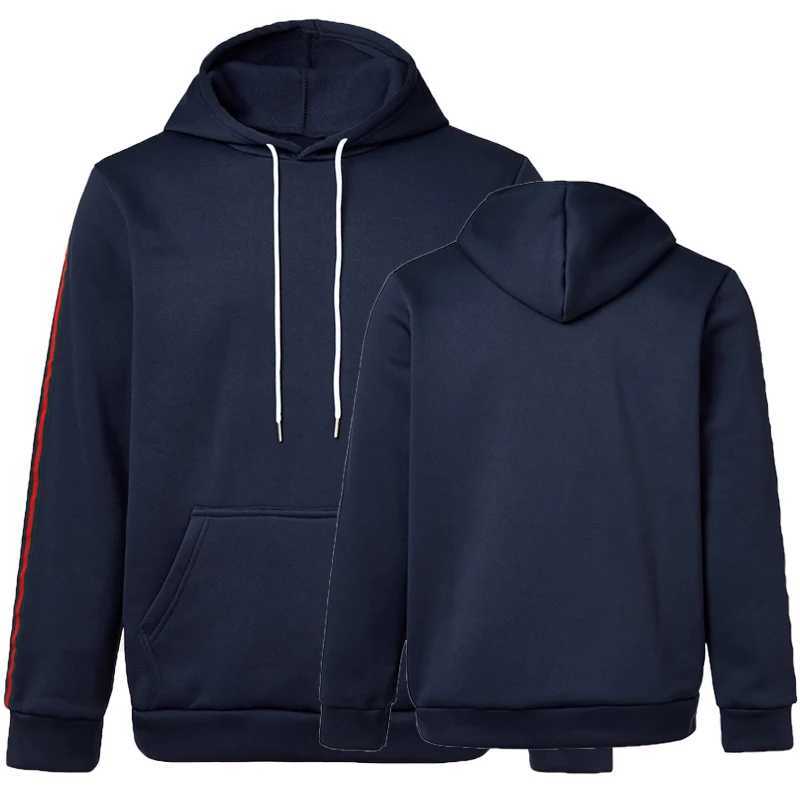 2025 mens and womens new hooded sweatshirt mens solid color sweatshirt womens and mens long sleeved inserted pocket pullove X241228