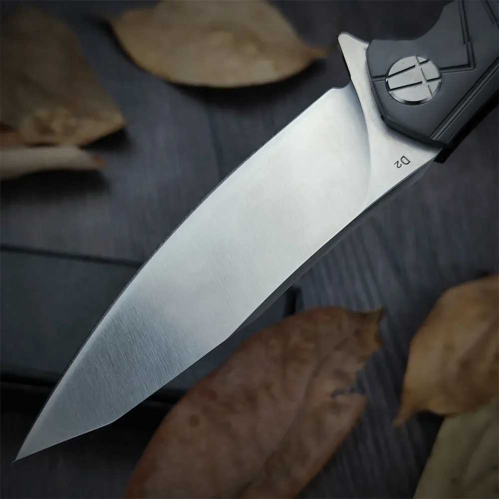 High Quality Hunting Folding Knife Tactical Knife D2 Blades 420Steel +G10 Hand Outdoor EDC Cutting Knife Cam Survival ToolXJ241228
