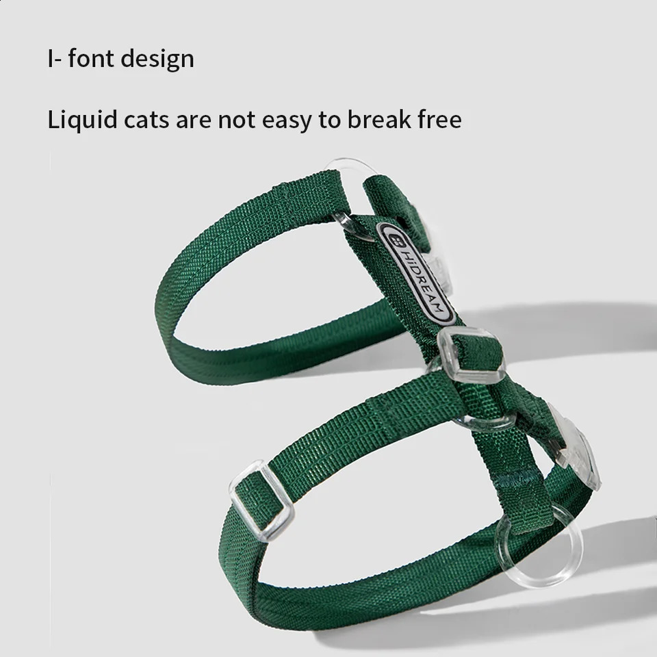 Cat Multifunctional Harnesses Suspenders Set Comfortable Reflective I-font Structure Anti-Break Adjustable Cat Leash 241227
