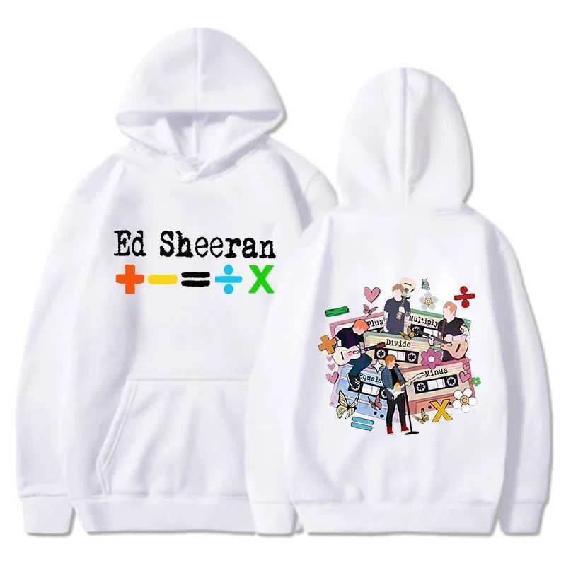 Fashion Women Men Hoodies Ed Sheeran Tour 2024 Print Hooded Sweatshirt Autumn Winter Personality Leisure Sports Pullover X241228
