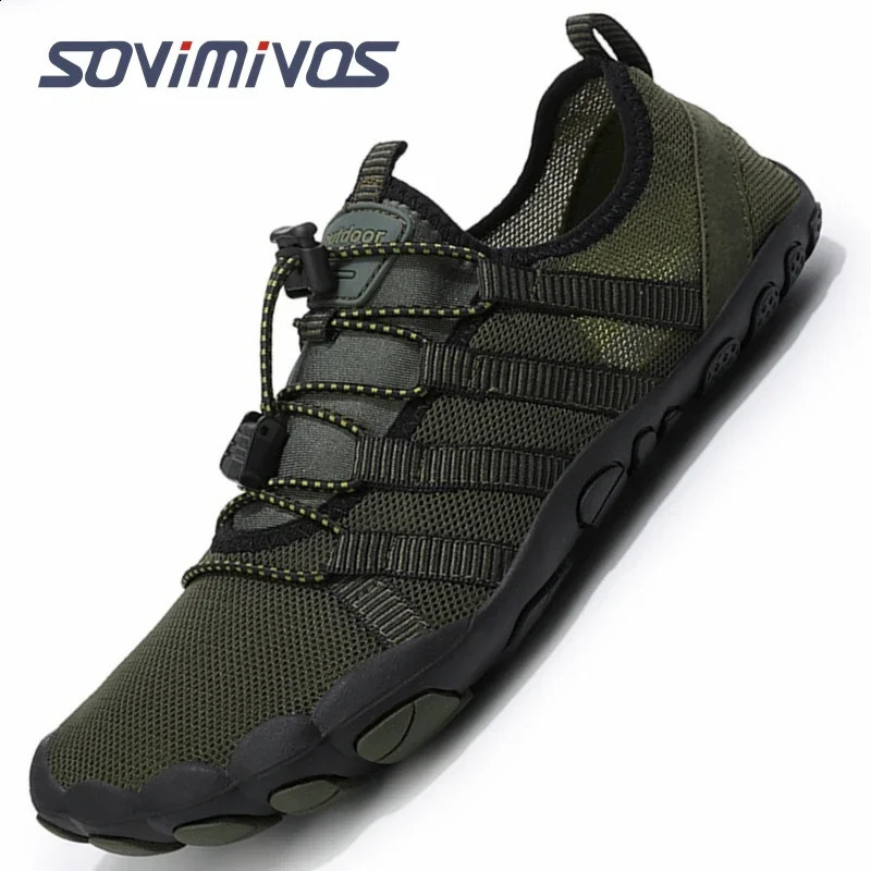 Water Shoes Men Barefoot Five Fingers Aqua Swimming Shoes Breathable Hiking Wading Beach Outdoor Upstream Sneakers Women 241228