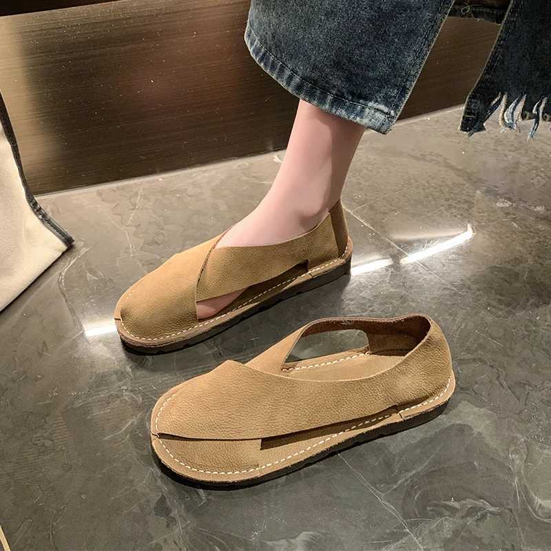 New Women Designer Sandals Flat Low Heel Sneakers Casual Gladiator Barefoot Loafers Slip-on Summer Spring Comfortable Loafers M250616