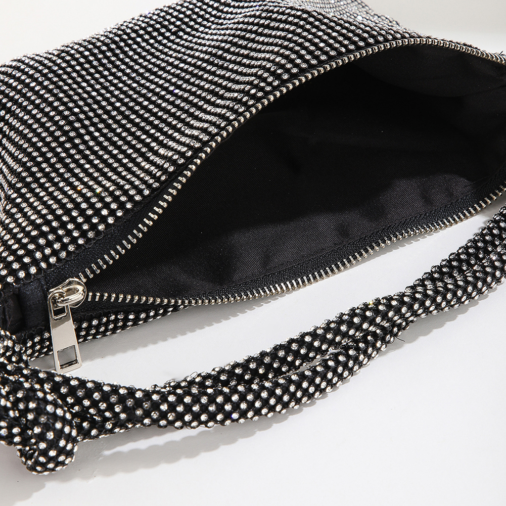 Women Shiny Rhie Dinner Bag New Party Wedding Purses 2023 Full-Dia Ladies Handbag Designer Sparkly Evening Bags