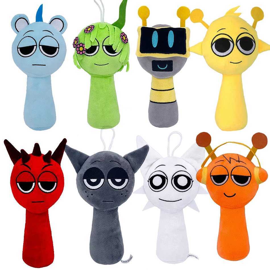 New Sprunki Plush Cartoon Soft Stuffed Pillow Dolls Ornament For Kid Dolls Plush Toys Christmas Customized Gift X241227