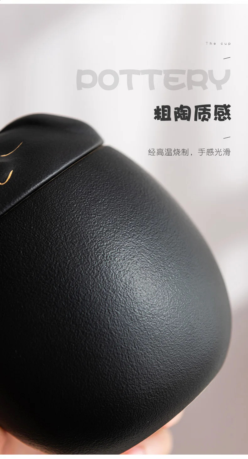 Pet Dog Urn Ashes Panda Dog Shape Memorial Cremation Urns Handcrafted Black Funeral Dog Urn 170ml 400ml 241225