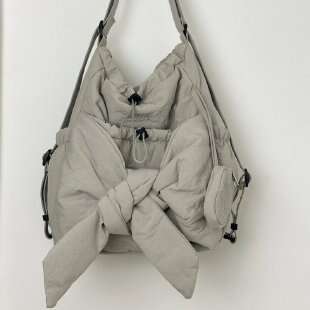 New Korean Niche Design Bow Casual Backpack For Women, Large Capacity Single Shoulder Tote Bag, Crossbody Bag