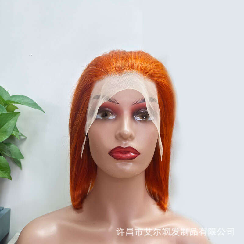 13X4bob Headband Human Wigs Hair Front Lace Real Person Xuchang Wig Kq1 Kq1