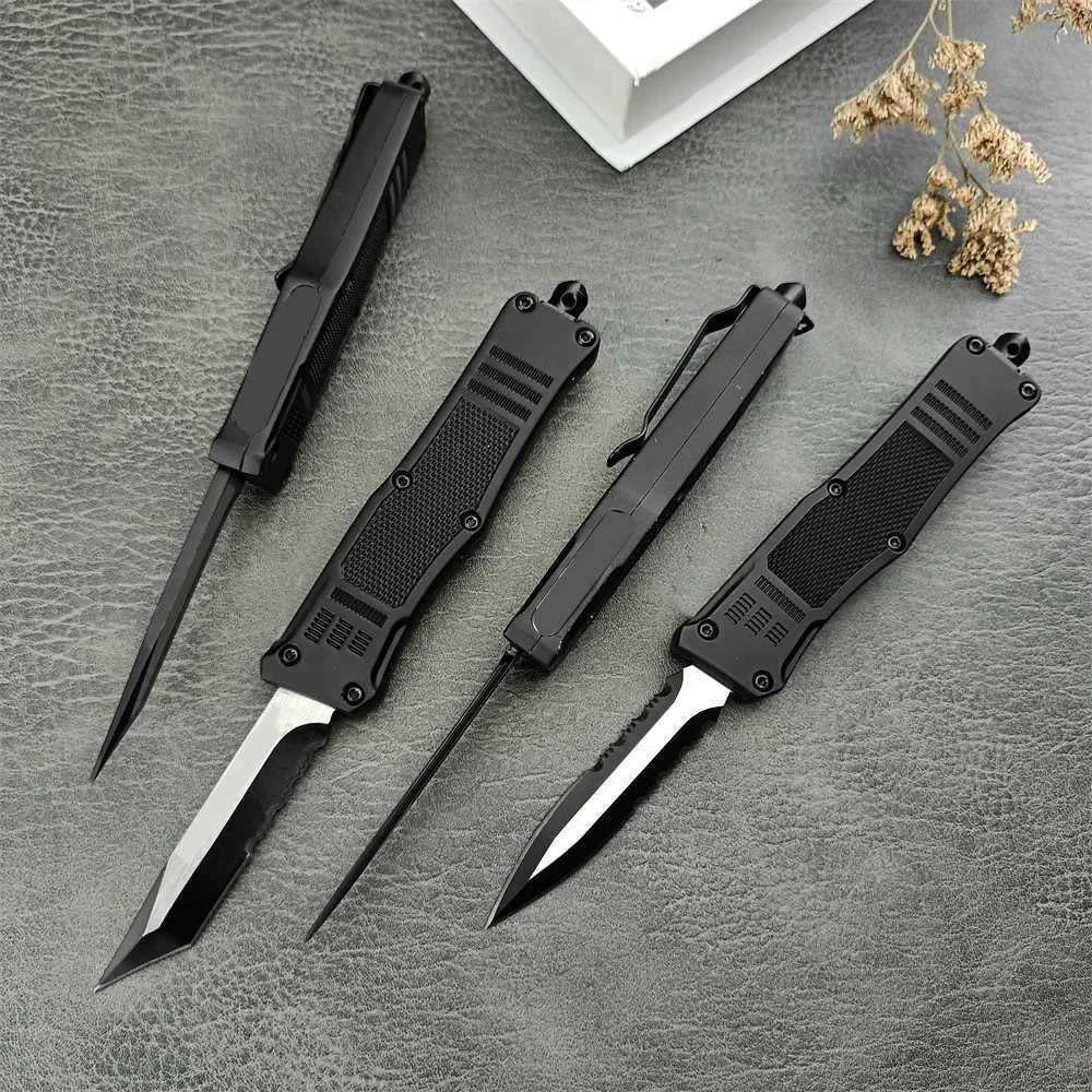 Tactical Mini Pocket Knife 44C Steel Blade Zinc Alloy Hand Everyday Carry Self Dense Hunting Cam Tool Man GiftXJ241228