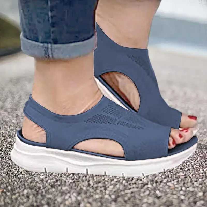 Summer Washable Slingback Orthopedic Slide Sport Sandals Super Comfy Sports Knit Sandals Mesh Soft Sole Fashion Womens Shoes M241227