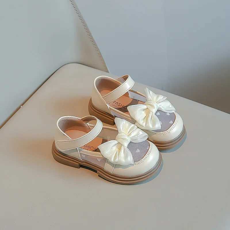 Girl Walking Shoes for Baby Girls Soft Bottom Casual Shoes Spring Autumn Bow Round Toe Princess Dress Soft Sole Non-slip Shoes W241228