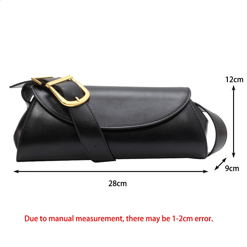 Adjustable Wide Strap Shoulder Bag for Women Underarm Small Retro PU Leather Handbag Shopper Purse Fashion Crossbody 241227