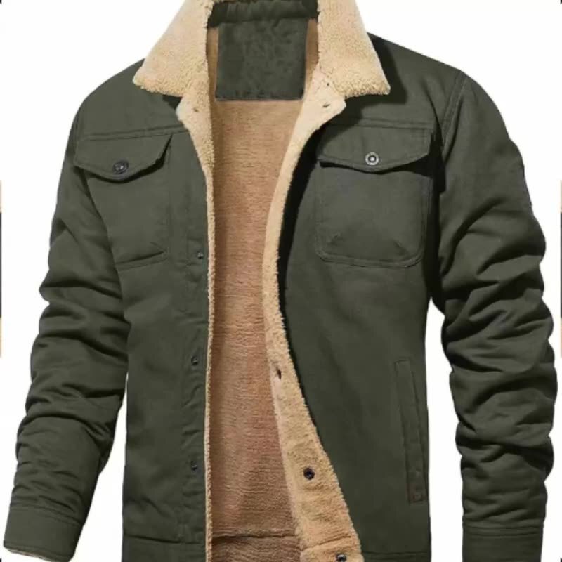 2025 Autumn and Winter Mens High quality Jackets with Velvet Cotton designer Workwear Casual Jackets Mens Jackets Coat