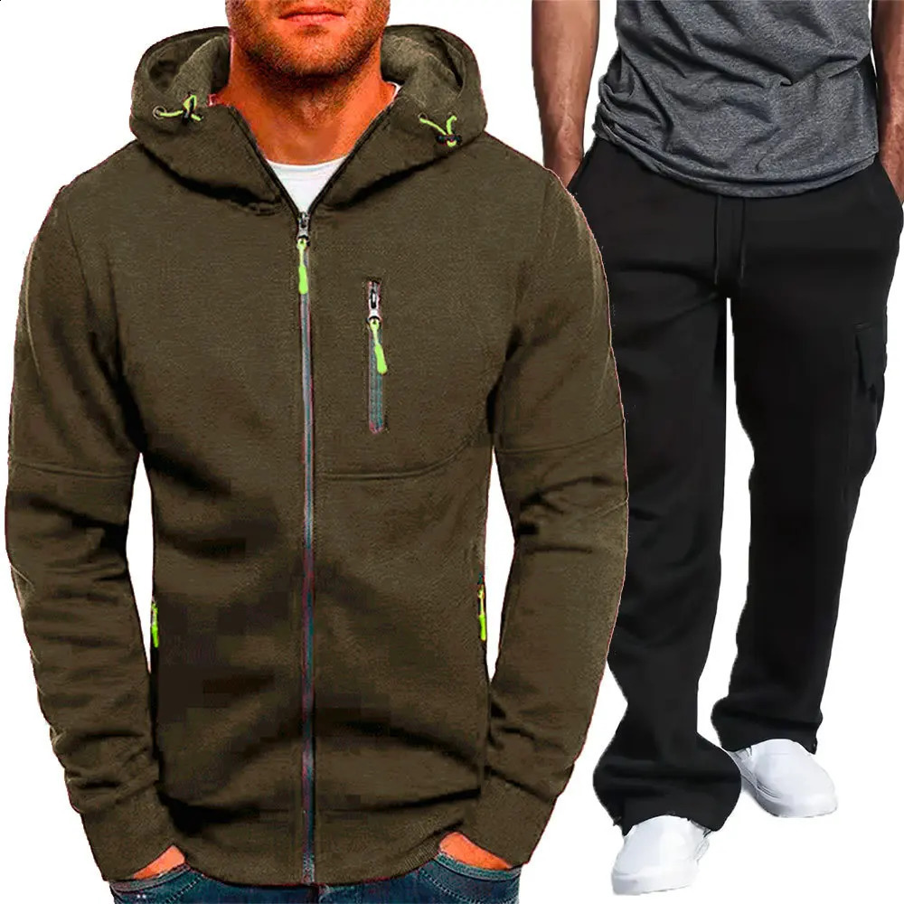 Autumn/Winter Sports Fitness Jacket Casual arm zipper sweatshirt Fashion trend Everyday mens suit 241227