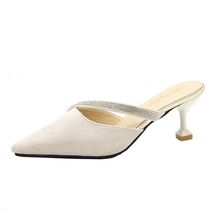 Women Ddmywed New With Pointed Rubber Toe And Thin Heel High Heeled Suede Sandals For Chinese Brand Shoes F Ddmysaturn