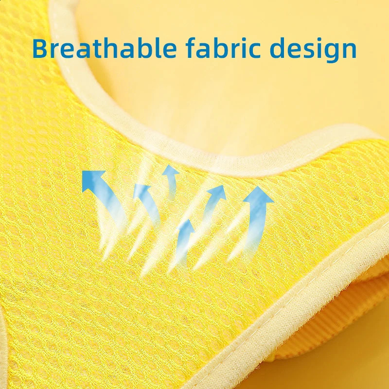 Pest Boss Soft Mesh Small Cartoon Duck Dog Harness and Leash Cat Harness and Leash Set Adjustable Vest for Pet Kitten 241227