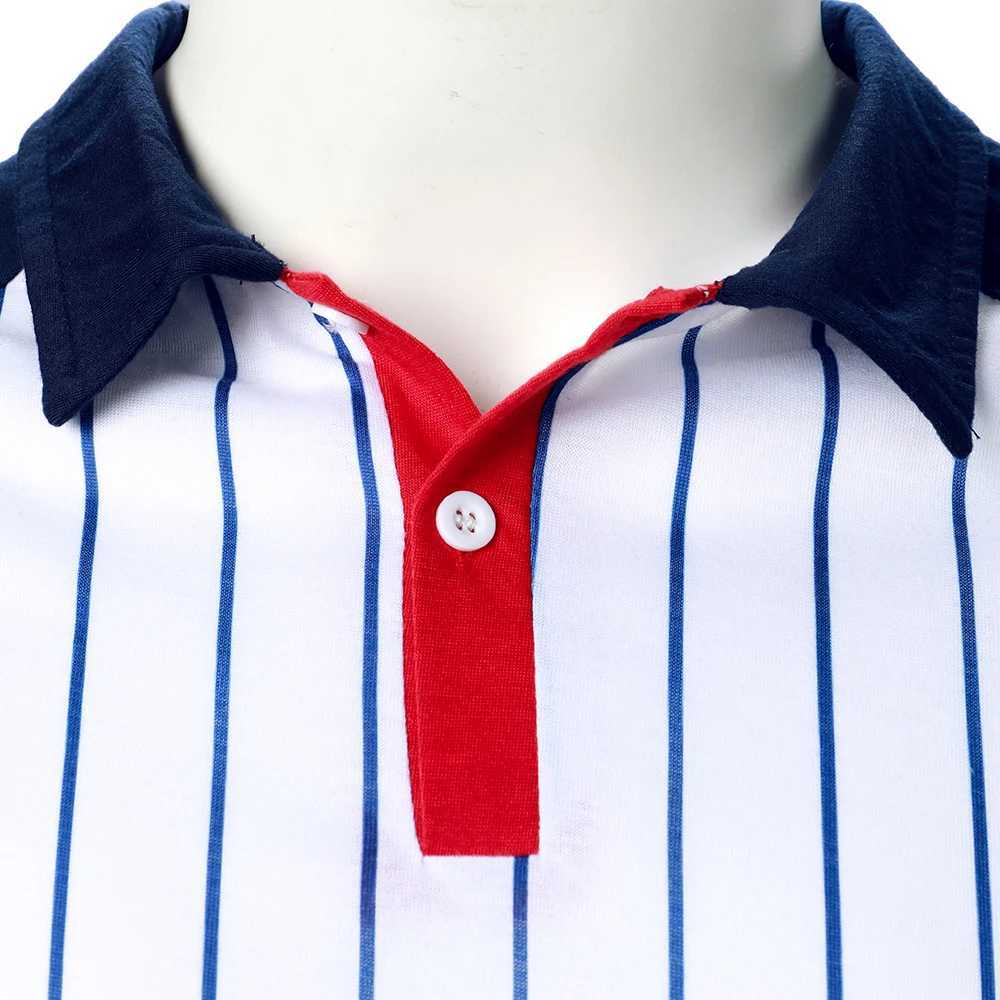 Mens Stripe shirt Shirt Three-color Splicing Tops Classic Streetwear Casual Fashion Mens Short Raglan Sleeves shirt Shirt X241228