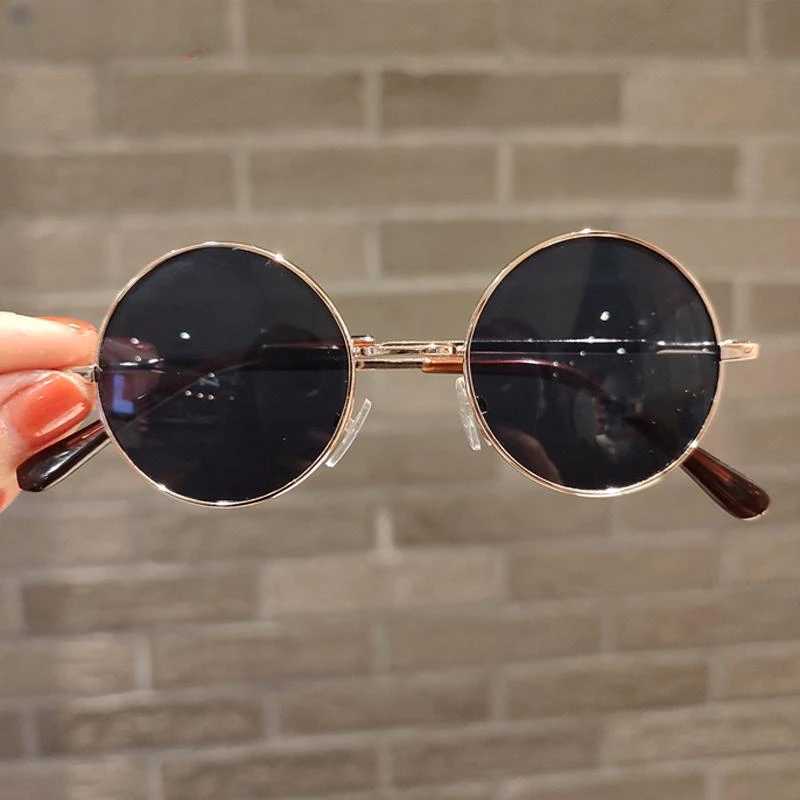 2023 Cool Kids Driving Glasses Goggles Summer Small Round Sunglasses Vintage Children Sun Glasses Boys Girls Baby UV400 GlassesXJ241228