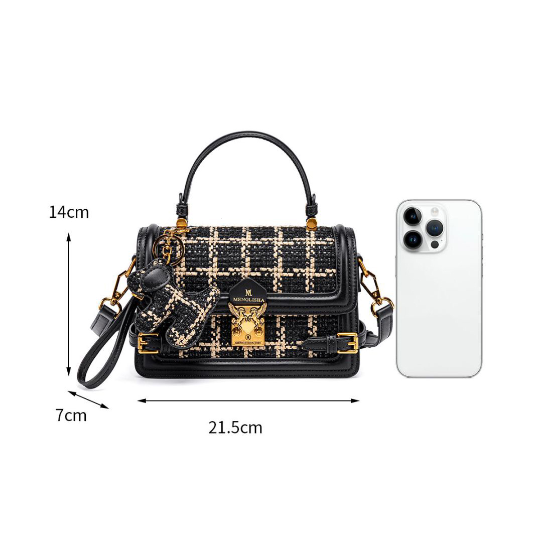 Women's Handbag 2025 New Fashion Weave Single Shoulder Hand-Held Small Square Large Capacity Crossbody Bag