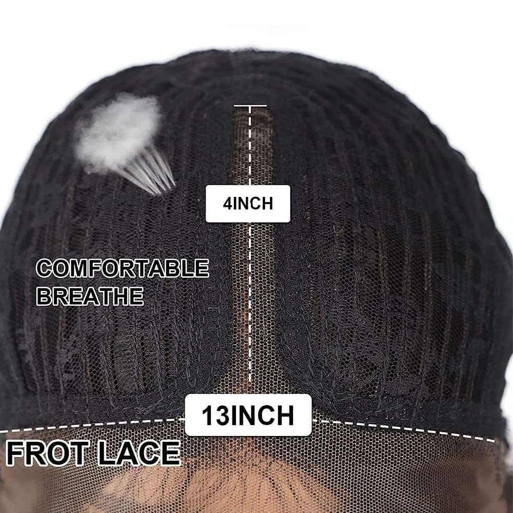 13 * 4T Split Front Long Straight Hair Chemical Fiber Headband Lace Wigs Kq2 Kq2