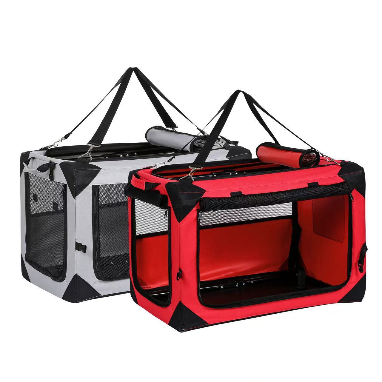 Car cage for outdoor use, portable folding cage, cat cage, dog cage, cat nest tent, medium-sized dog, golden fur, teddy bear, pet box