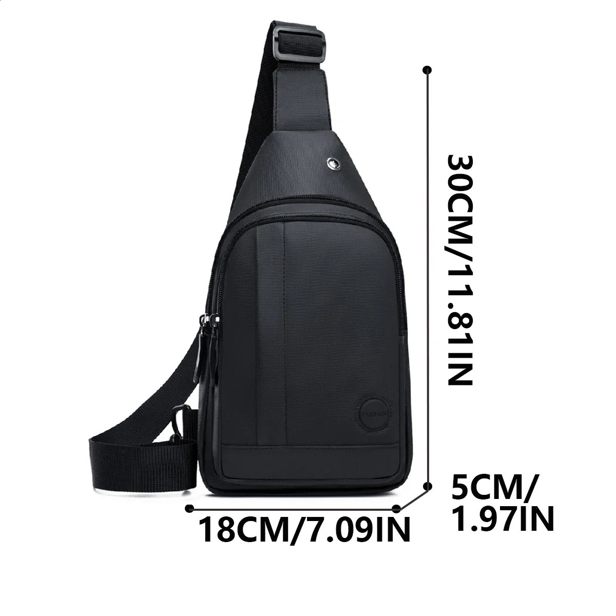 Mens waterproof material chest bag strap Casual Handheld Crossbody Bag with Favorable Price Adjustable Shoulder Strap 241228