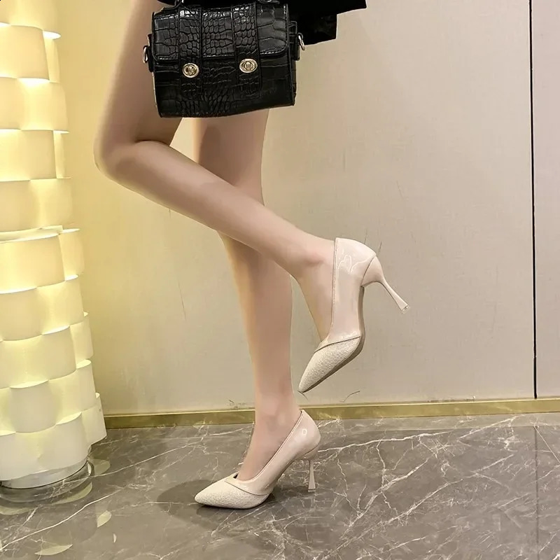 Quality Women Shoes Sexy Womens Super High Heel Pumps Fashion Pointed Shallow Thin Pumps Elegant Female Party Dress Shoes 241228