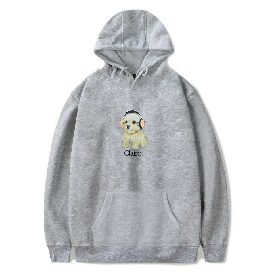 CLAIRO Merch Super Large Hoodie Womens Harajuku Sportswear Y2K Street Clothing Hip Hop Zipper Hoodie Casual Sportswear M241228