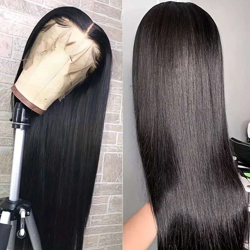 13 * 4 Front Lace Headband Straight Frontal Real Wig Kq2 Kq2
