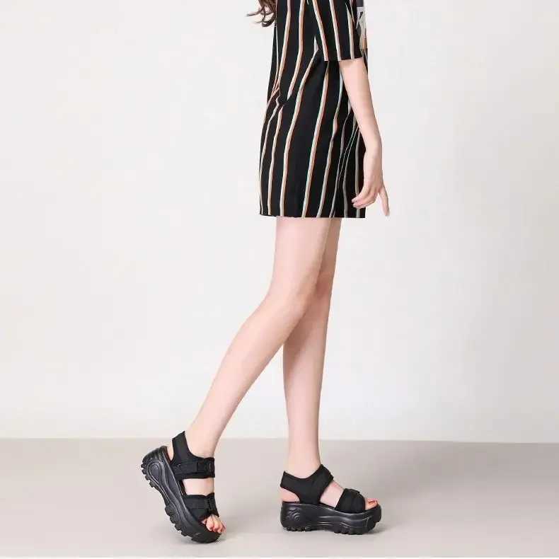 new designer sandals high quality summer platform for women with raised wedges M241227