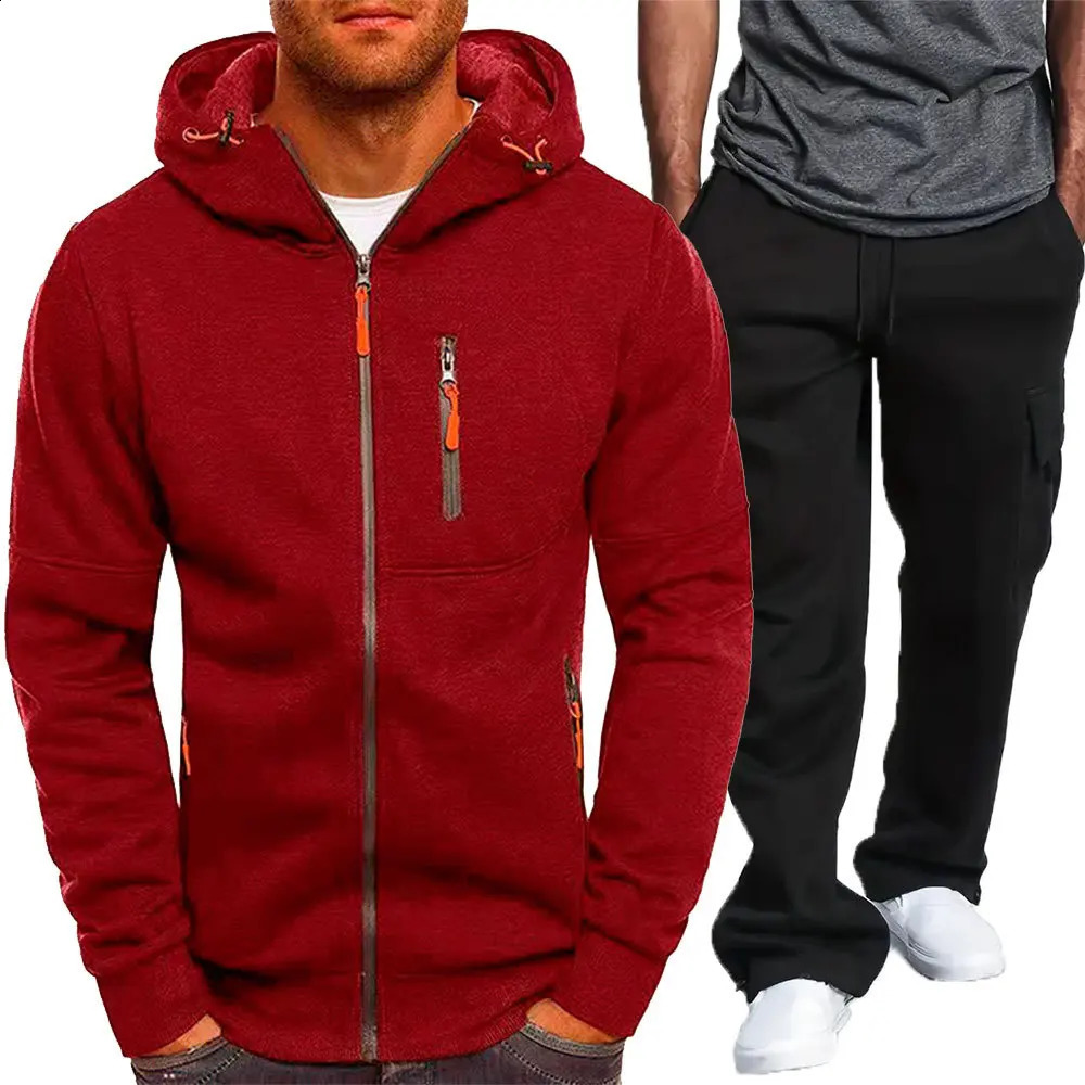 Autumn/Winter Sports Fitness Jacket Casual arm zipper sweatshirt Fashion trend Everyday mens suit 241227