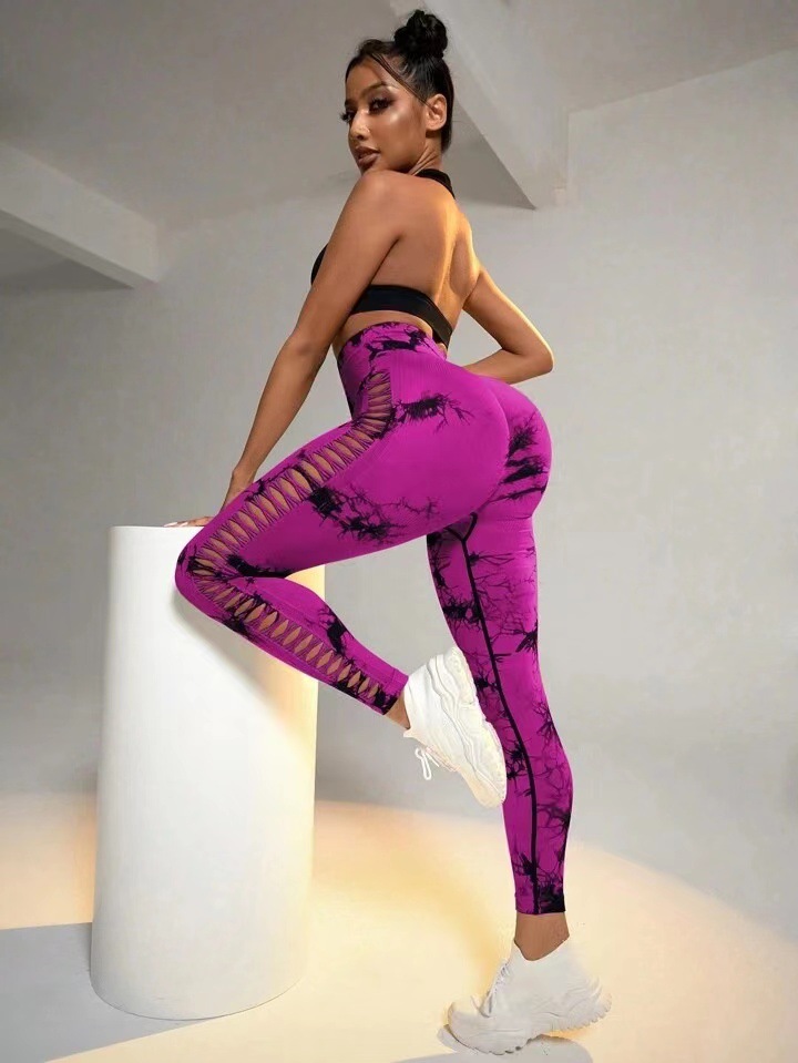 High quality women's fashionable tight shorts yoga set high waist exercise gym wearing elastic peach hip compression pants outdoor tight pants ju
