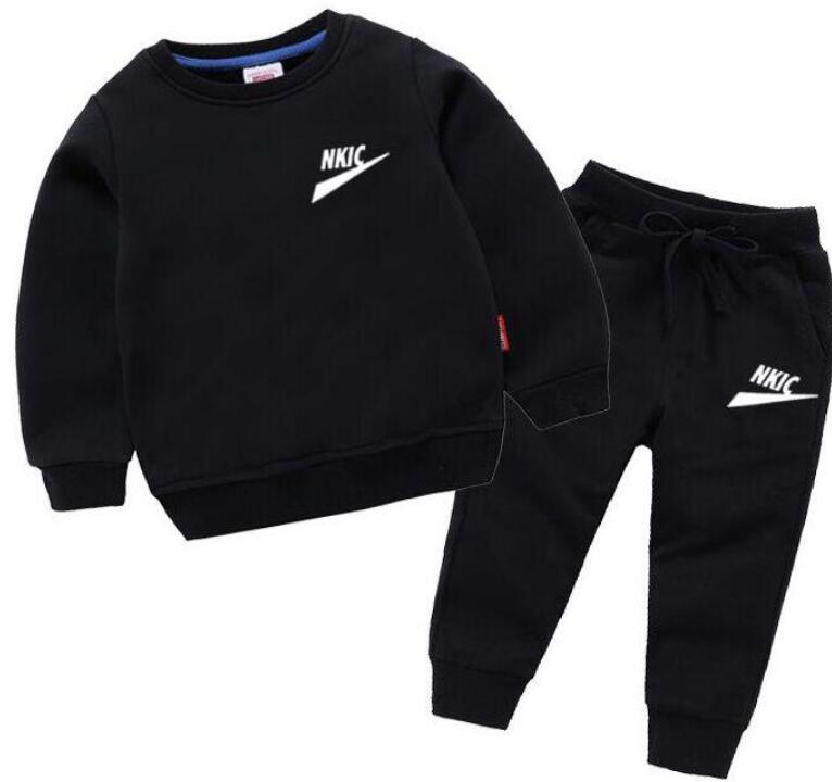 Children Clothing Toddler Brand Sets Pure cotton Autumn Sports Suit Fashion Boys Girls Hooded Sweatshirts with Pants Outfit Suit Kids Tracksuit For