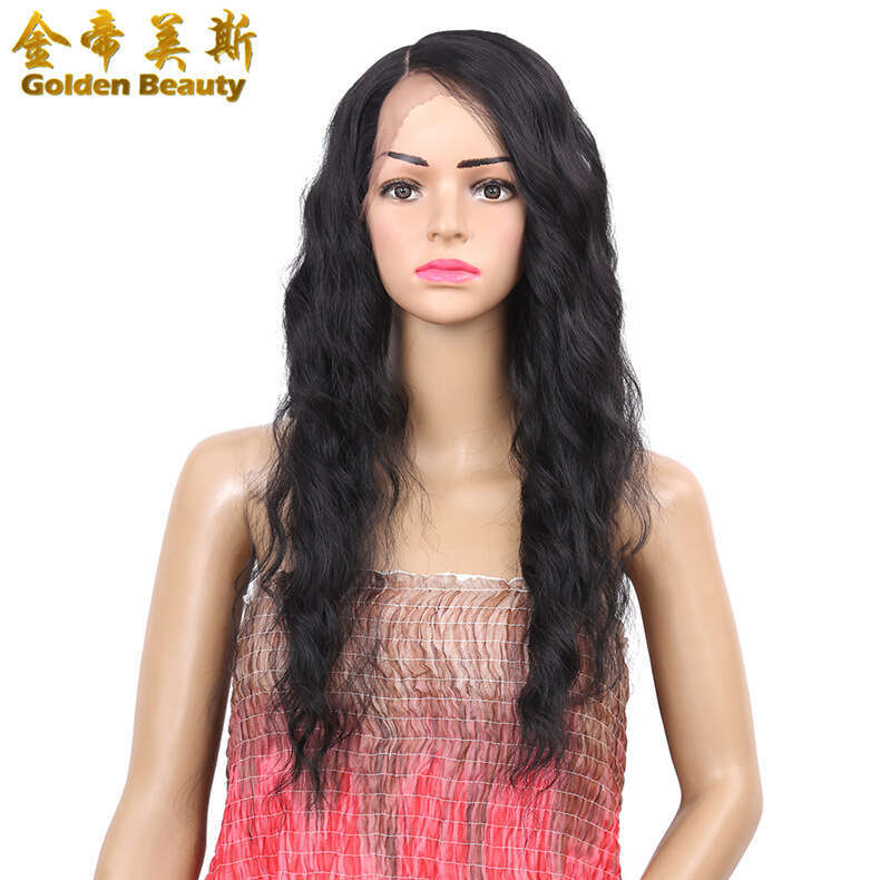 Wig Synthetic Women's Big Wave High-Temperature Silk Headband Lace Front Wig Kq2 Kq2