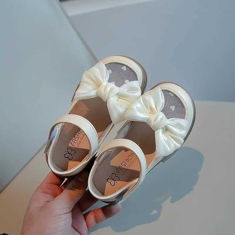 Girl Walking Shoes for Baby Girls Soft Bottom Casual Shoes Spring Autumn Bow Round Toe Princess Dress Soft Sole Non-slip Shoes W241228