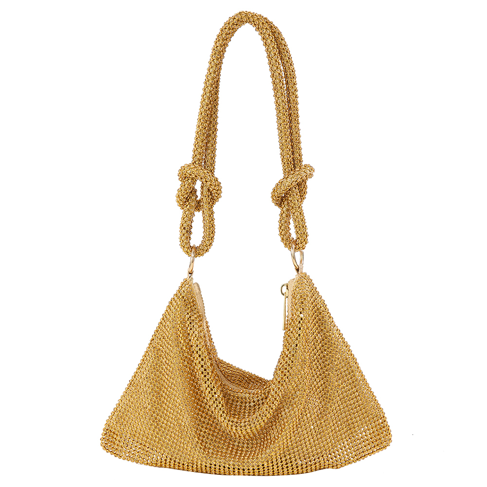 Women Shiny Rhie Dinner Bag New Party Wedding Purses 2023 Full-Dia Ladies Handbag Designer Sparkly Evening Bags