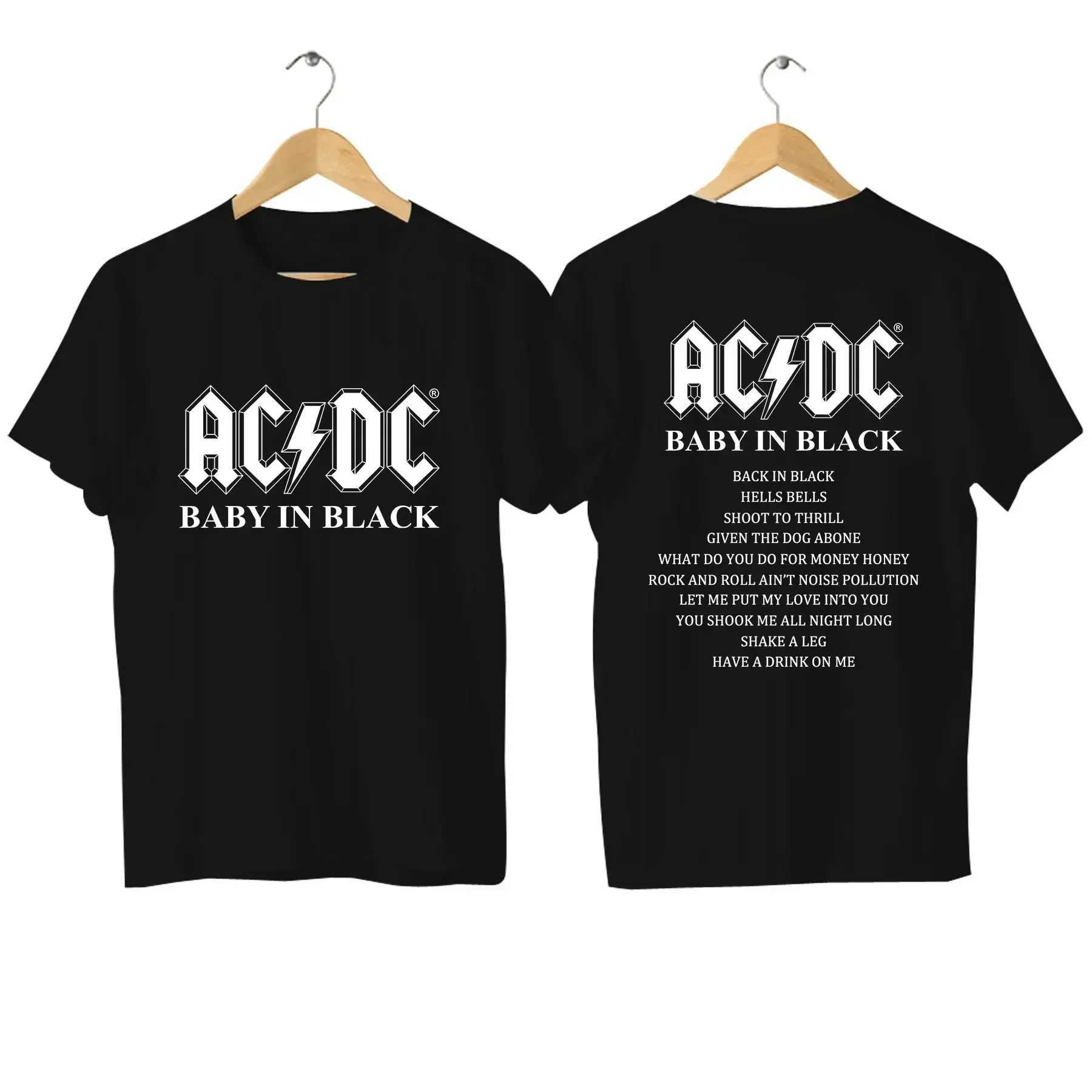 Men's T-Shirts 2024 AC PWRDUP Live DC Print Tshirt Graphic T Shirts Men Women Cotton Hip Hop Fashion Oversized Kid T-shirts Summer Clothes J24122