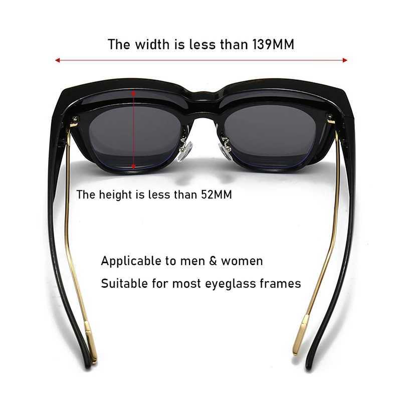 Men Women Polarized Sunglasses Wear Over Myopia Prescription Glasses Vintage Outdoor Travel Night Vision Driving Goggles W250315