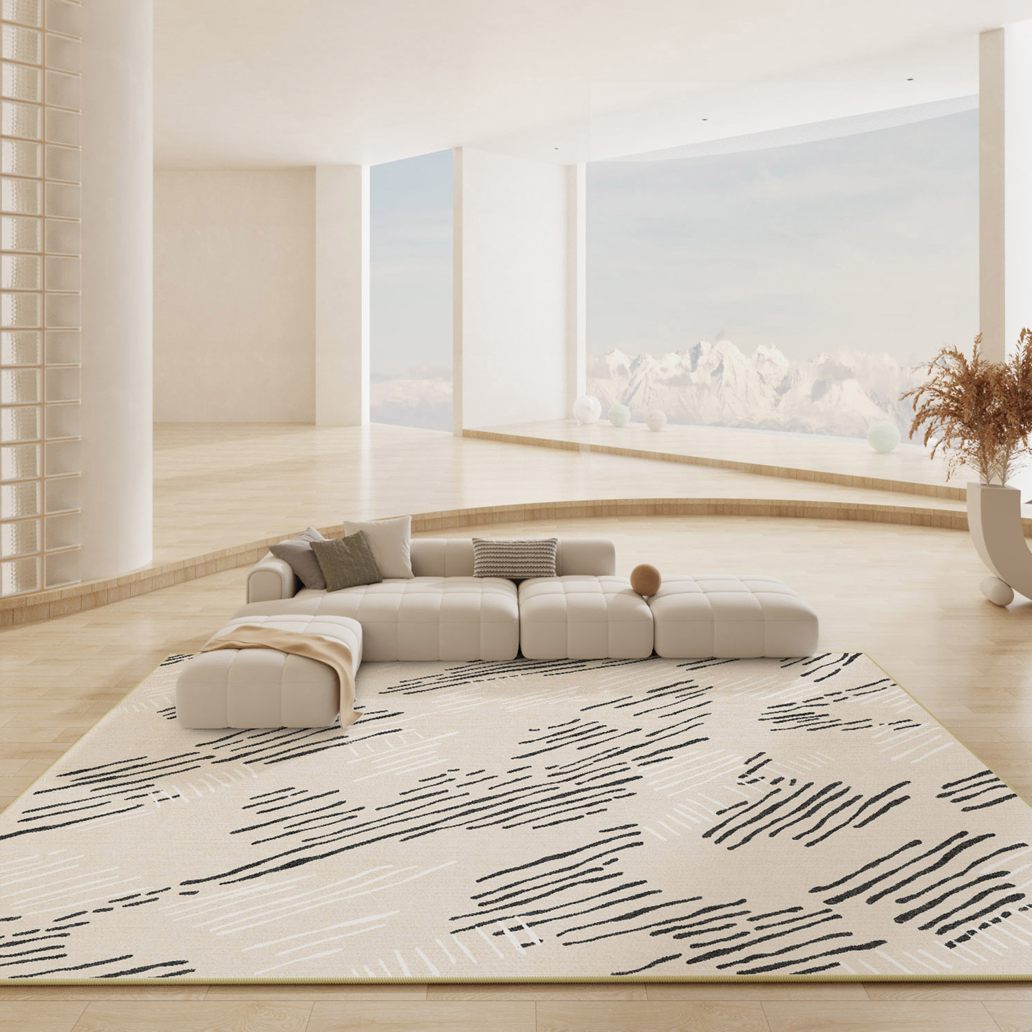 4120-59-Decoration, Modern Carpet, Big Size, Bedroom, Bedside, Lounge Floor Mat