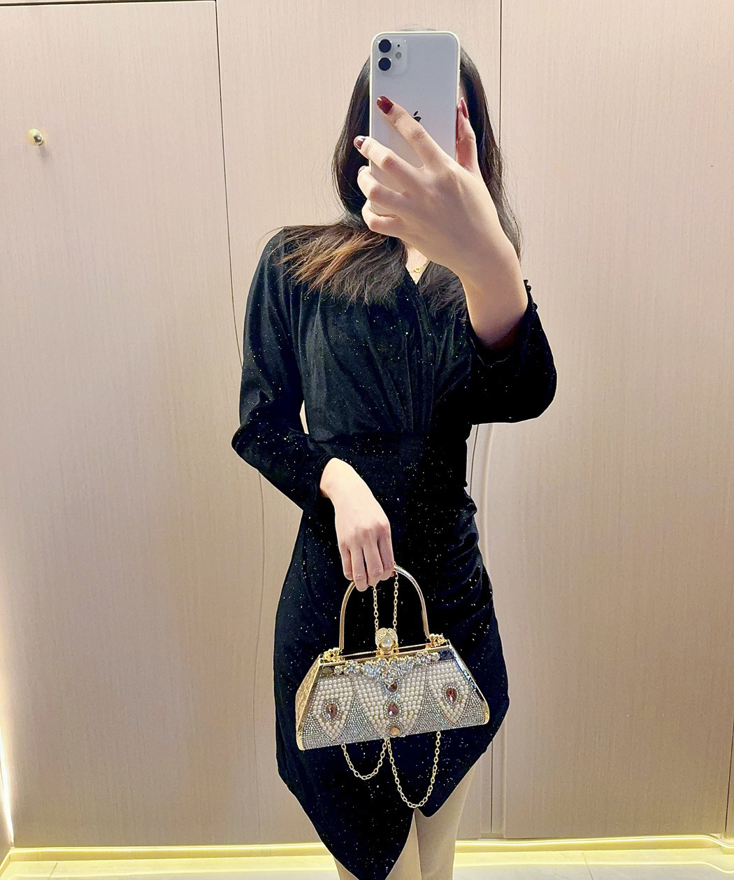 Bucket Women Fashion Dias Golden Party Evening Hasp Open Printed Female New Arrival Day Clutch Convertible Bags