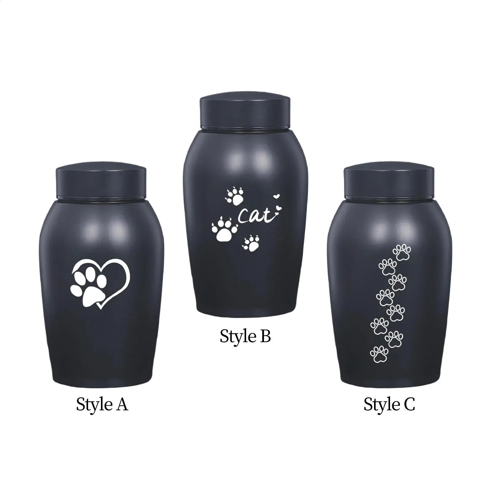 Dog Cat Ashes Funeral Cremation Urn Remembrance Gift Retain Memories Pet Burial Durable Stainless Steel Pet Urn Premium Urn 241225