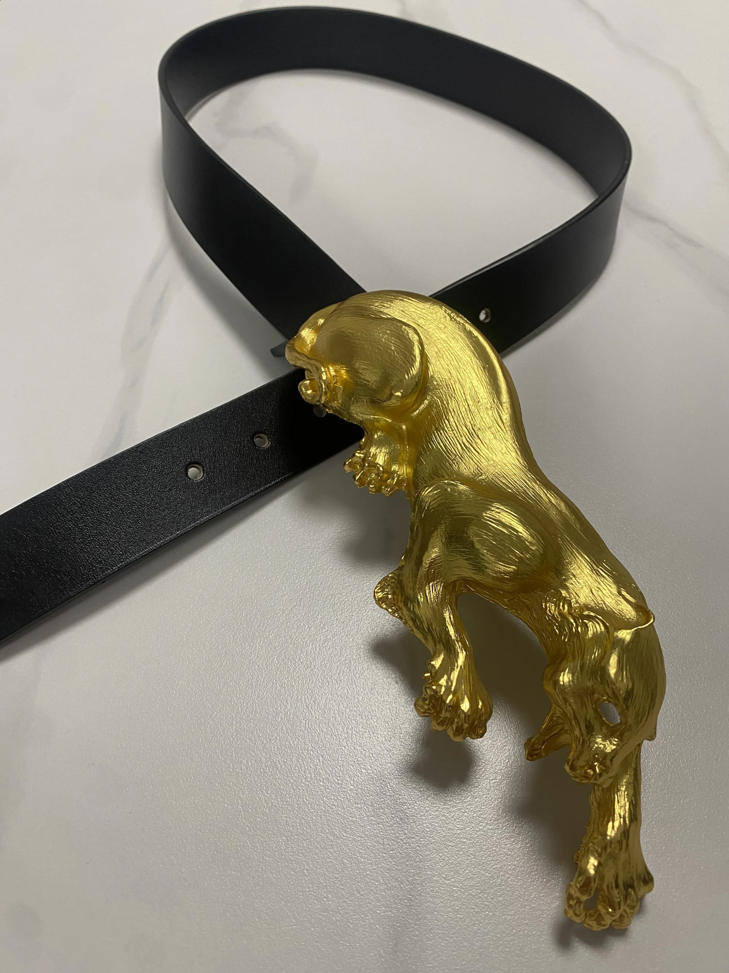 Womens Fashion Black Genuine Leather Gold Leopard corset Female Cummerbund Coat Waistband Dress Decration Wide Belt J005 241227