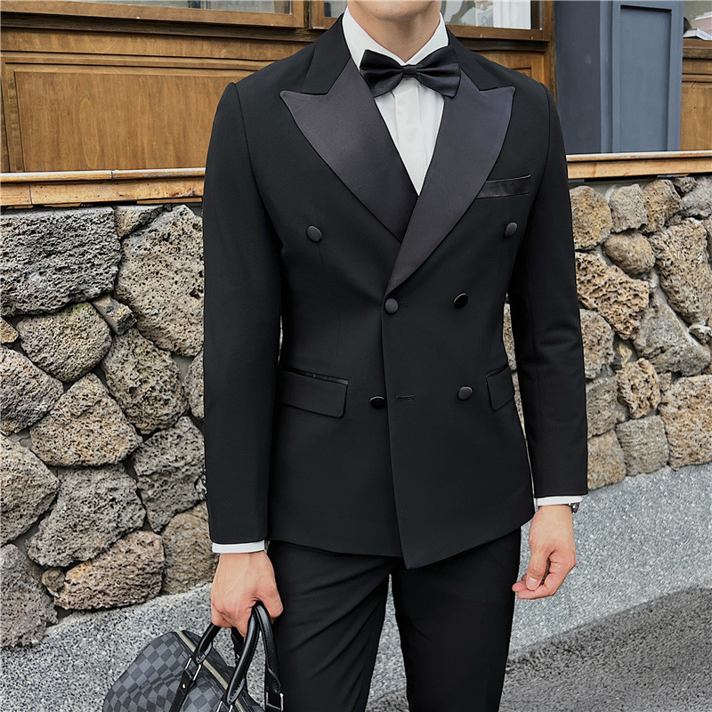 M1227Men's three-piece suit business formal casual blazer