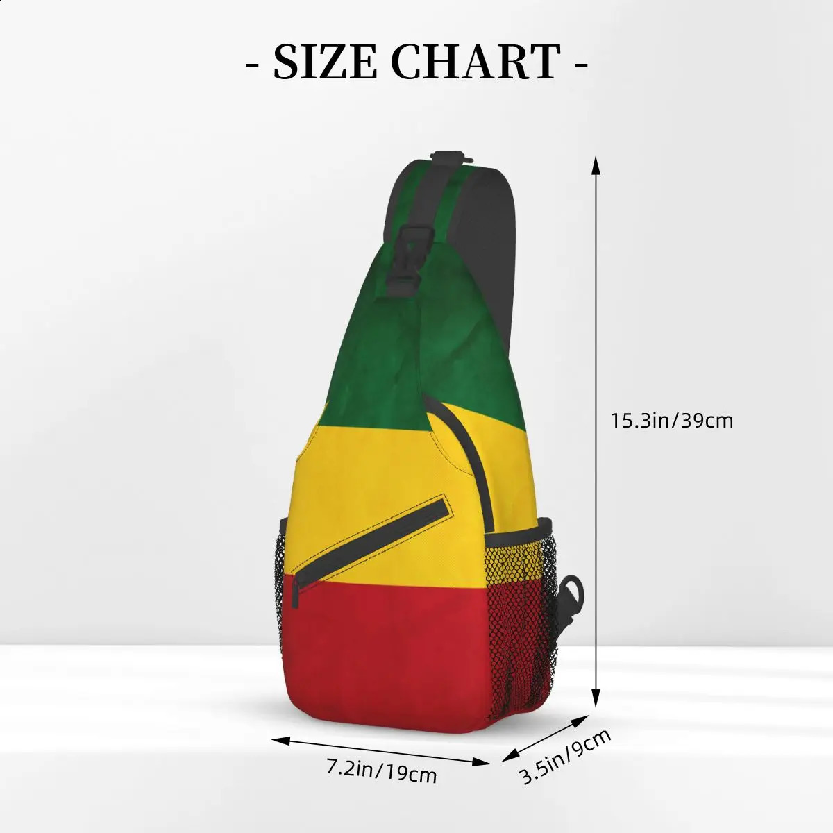 Judah Flag Rasta Small Sling Bags Chest Crossbody Shoulder Backpack Travel Hiking Daypacks Fashion Bookbag 241228