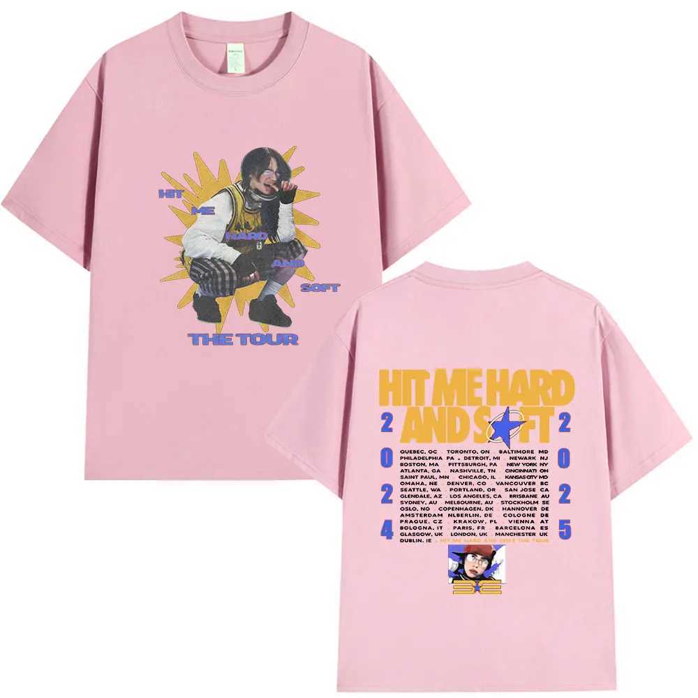 Hit Me Hard and Soft Tour 2024-2025 T Shirt Men Women Fashion Hip Hop T Shirts Cotton Loose Cozy Short Slve T-shirts Fans Gift X2502271
