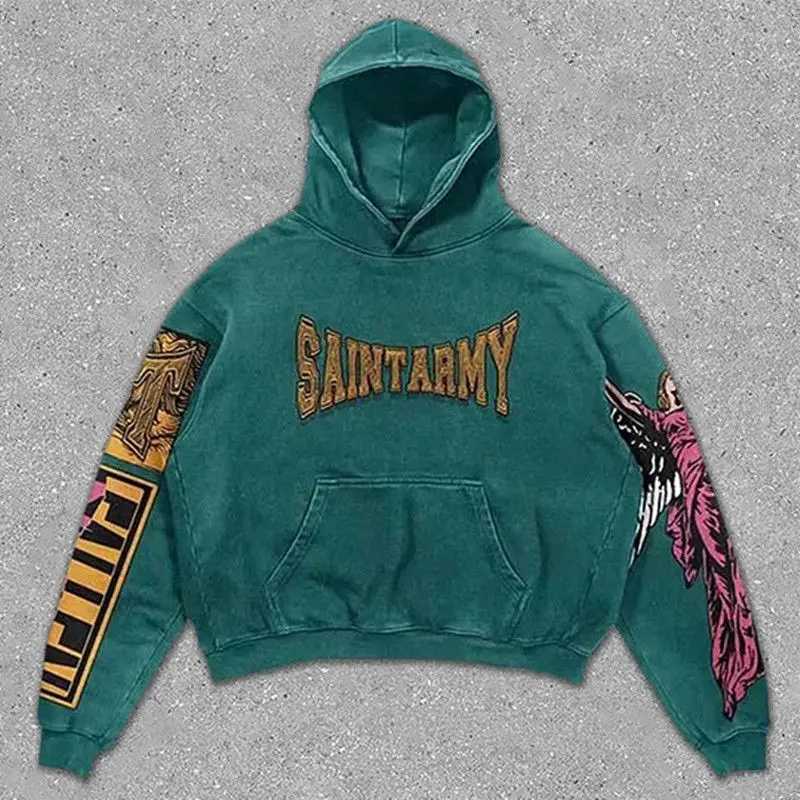 autumn hot selling retro trendy brand angel wings 3d printed sweatshirt for men and women casual fashion pullover hoodie y2 top X241228