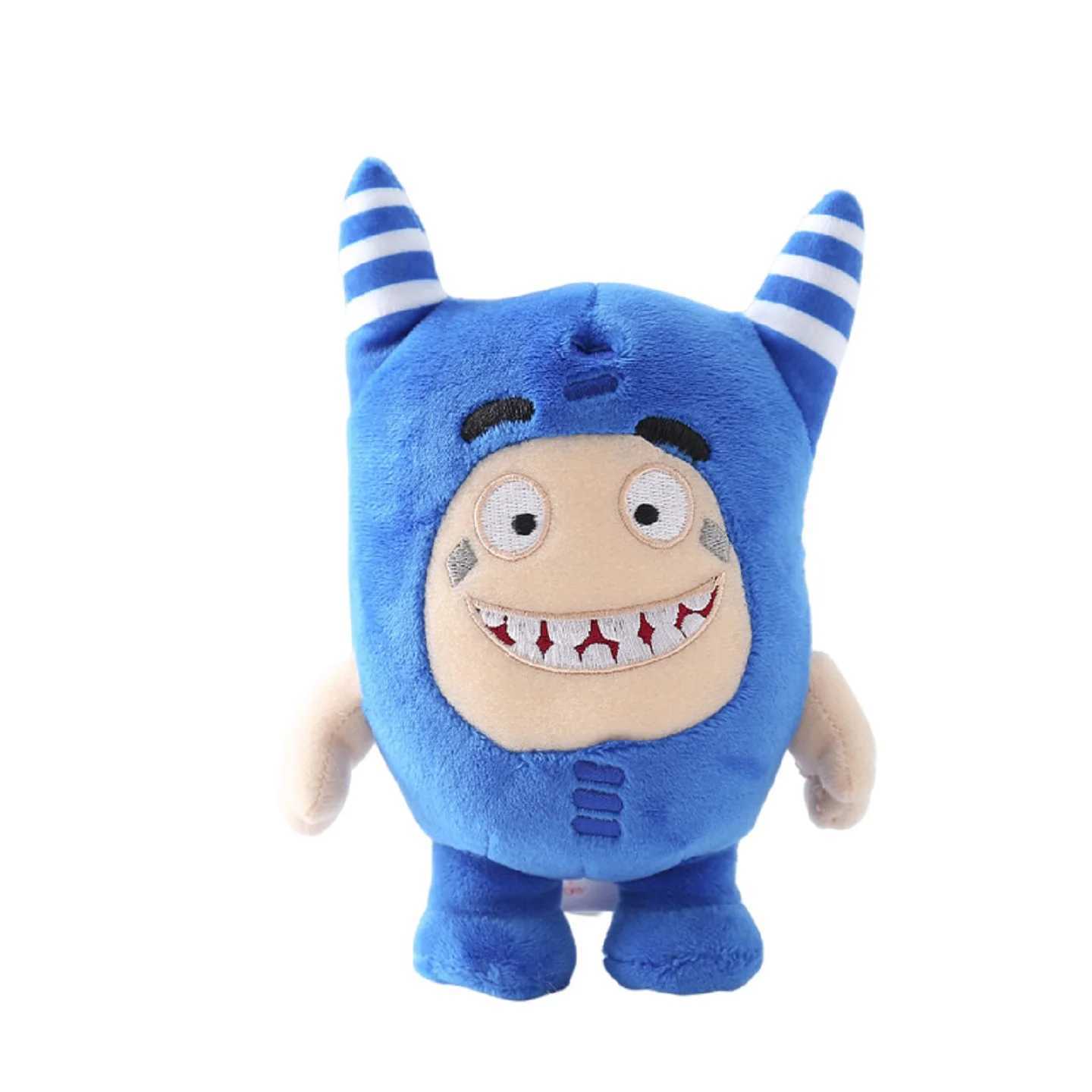 8pcs/Lot Oddbods Cartoon 18-24CM Fuse Jeff Newt Odd ZEE Bods Stuffed Plush Toy Doll For Kids Gifts PP Cotton Home Decoration X241227