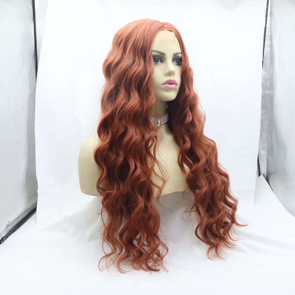 Front Lace Women's Big Wave Hot Selg Synthetic Wig, Water Ripple Headband Kq2 Kq2