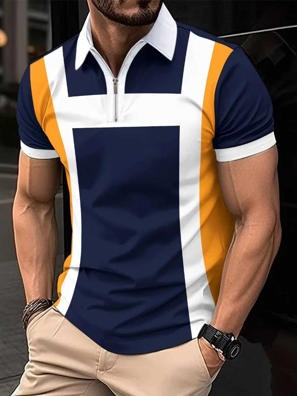 2024 best-selling new summer mens shirt shirt with striped print casual fashion button up collar personalized mens business shirt shirt X2412281