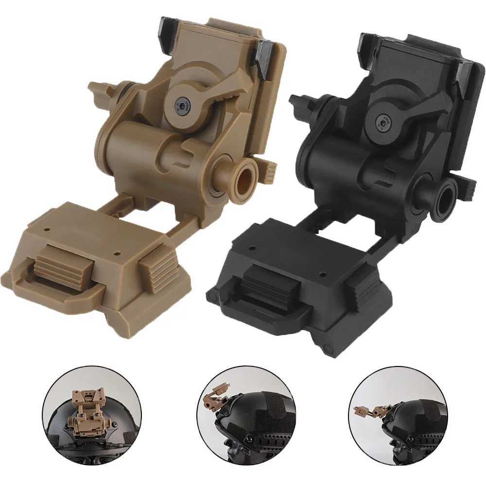BOOIU L4G24 NVG Mount Bracket Nylon Tactical Helmet Foldab Night Vision Gogg Mount for PVS15 PVS18 PGPNVG18 Helmet Stent W241228