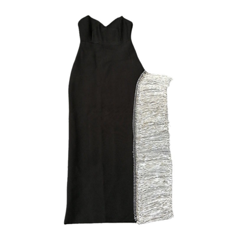 S90 dress tassel design suspender skirt foreign trade skirt European and American long clothing fashion slim summer women